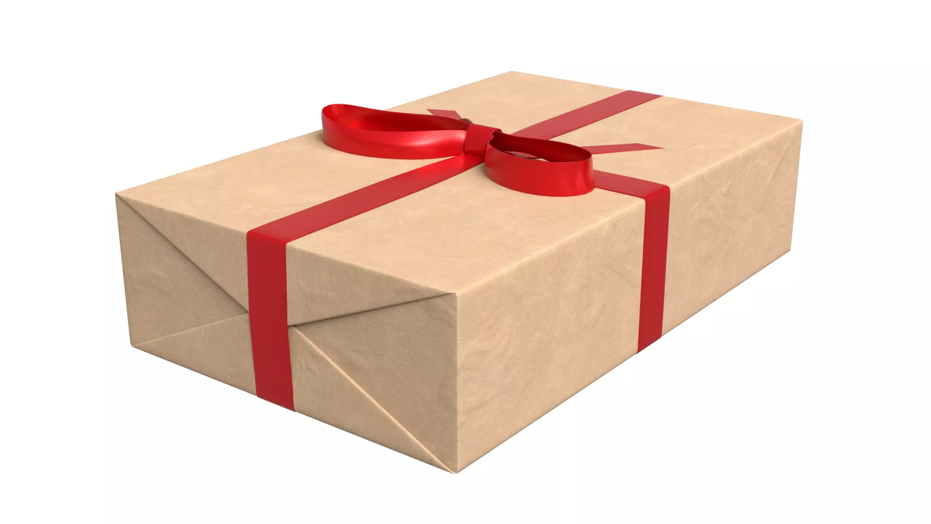 Wrapped Gift Box PBR 11 3D model_3