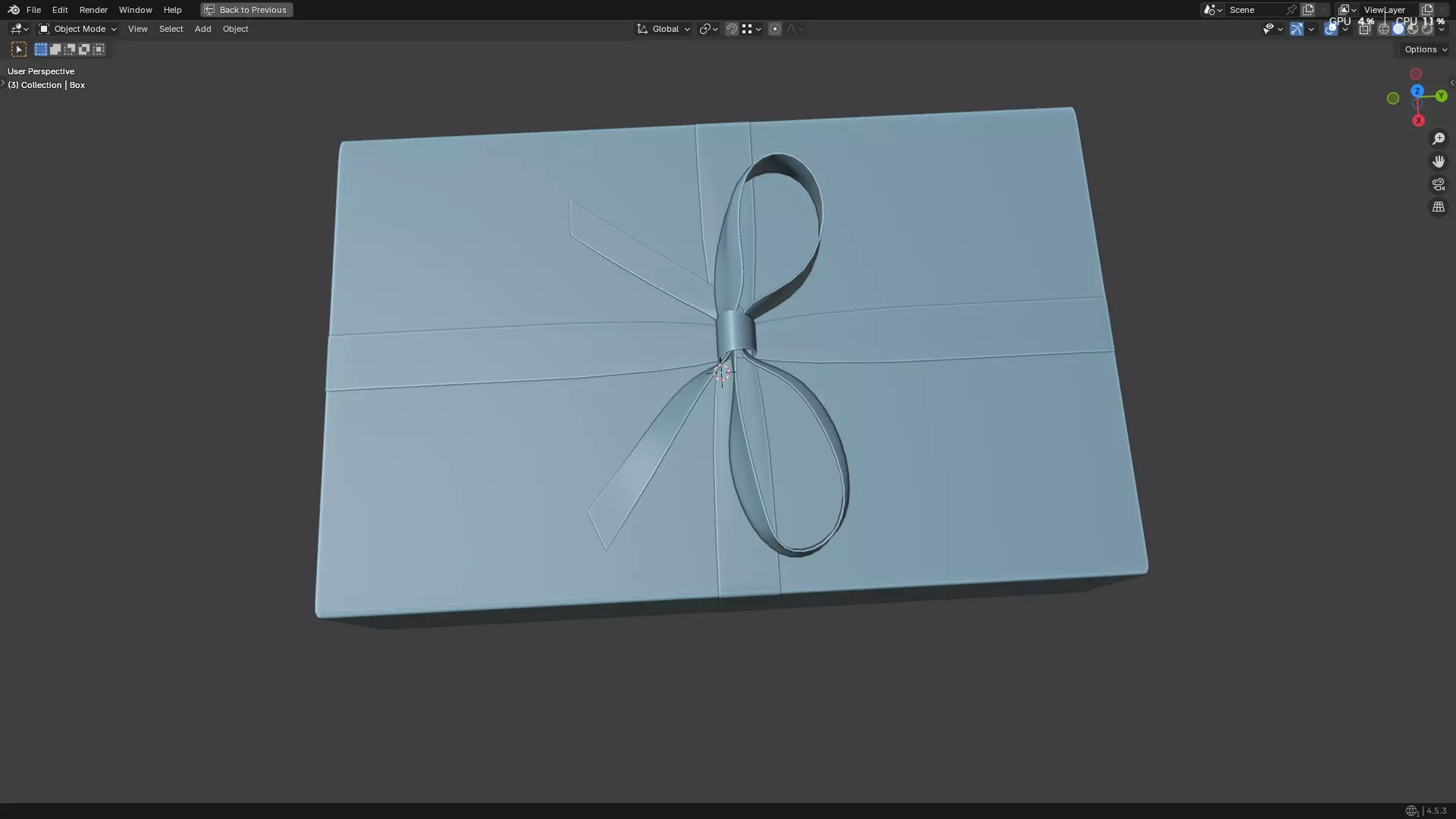 Wrapped Gift Box PBR 11 3D model_37