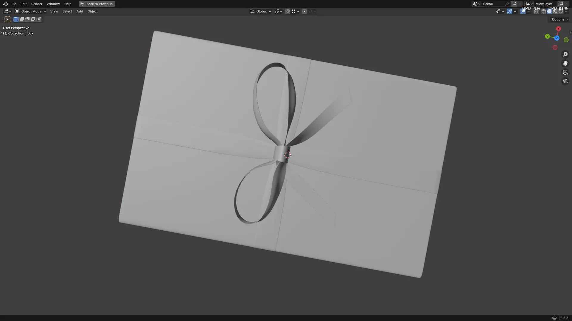 Wrapped Gift Box PBR 11 3D model_24