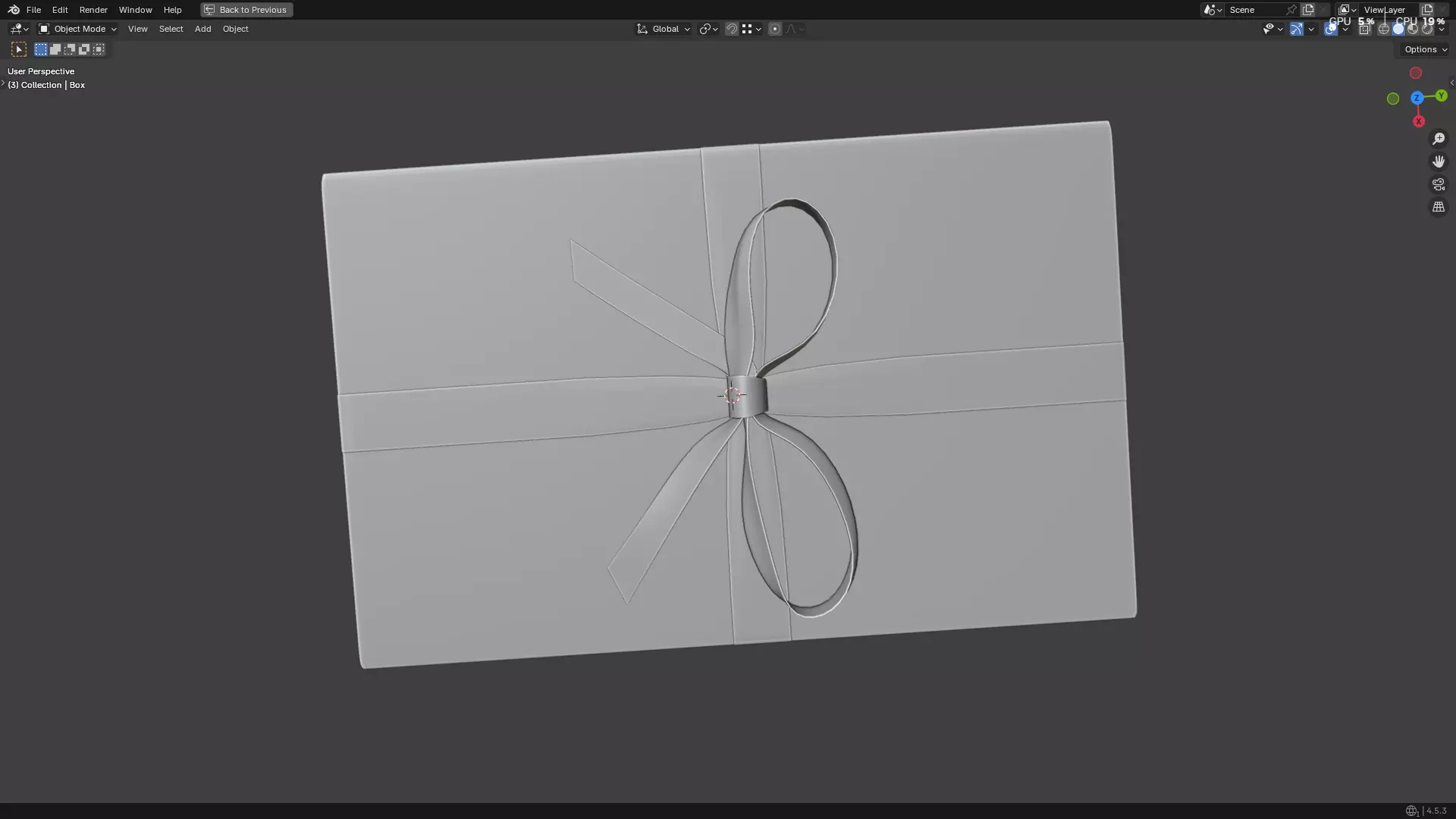 Wrapped Gift Box PBR 11 3D model_19