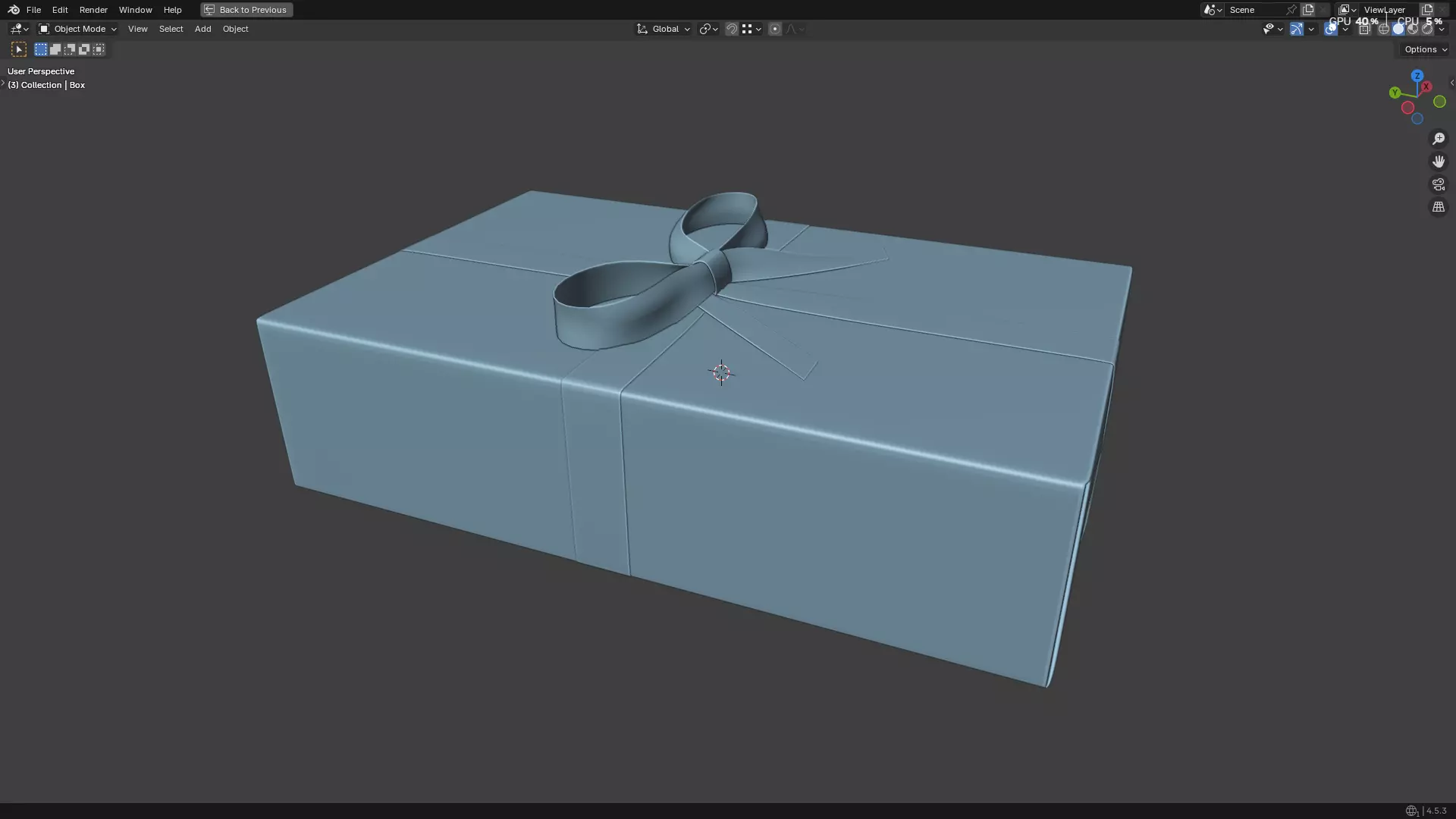 Wrapped Gift Box PBR 11 3D model_34