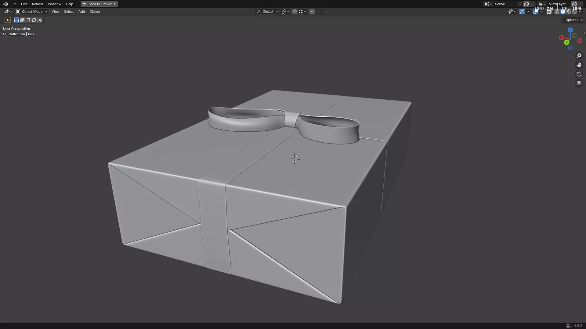 Wrapped Gift Box PBR 11 3D model_18