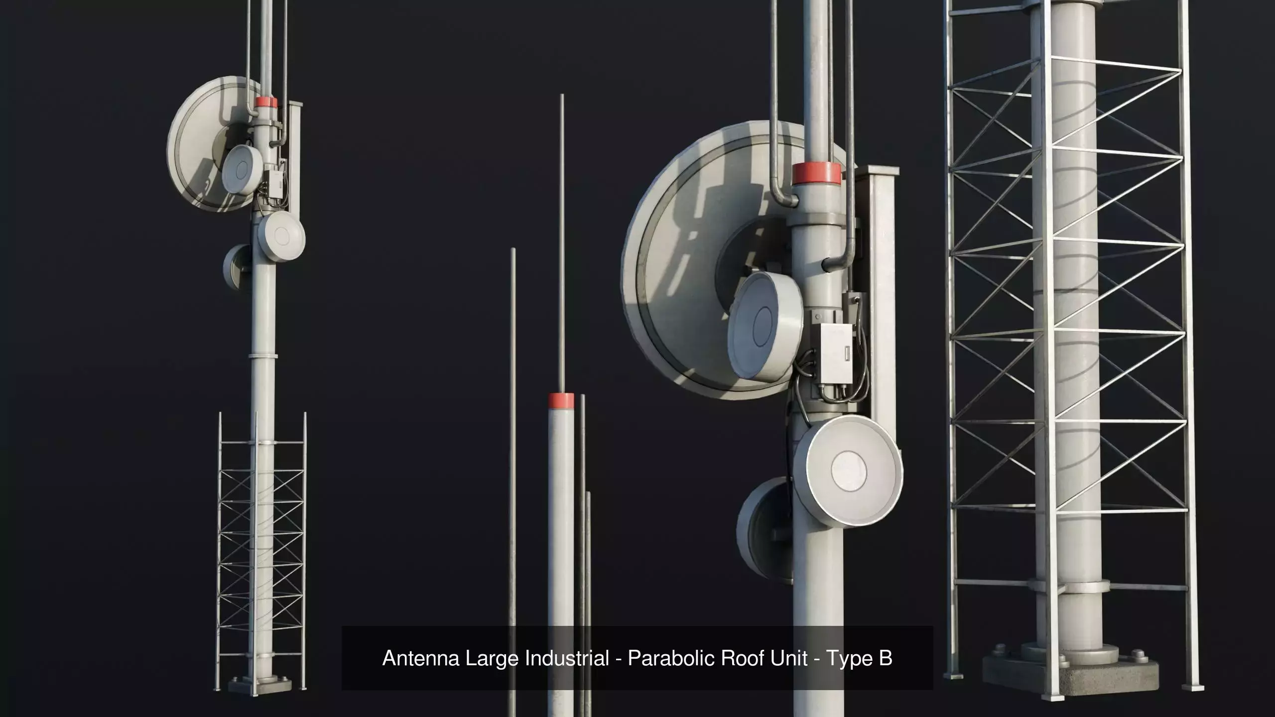 Roof Elements Pack - Industrial Props Collection _11