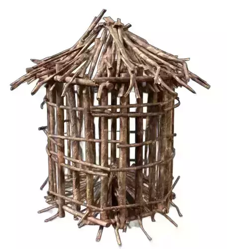 Twig Cabin Structure
