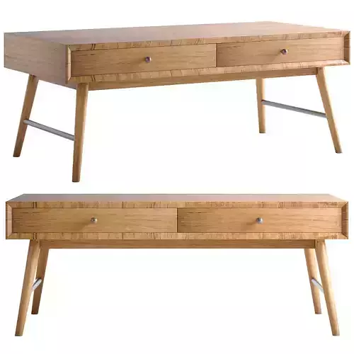 Dorsey 46 Mid Century Coffee Table