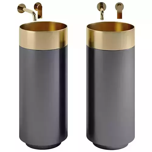 neoro n50 round floorstanding washbasin