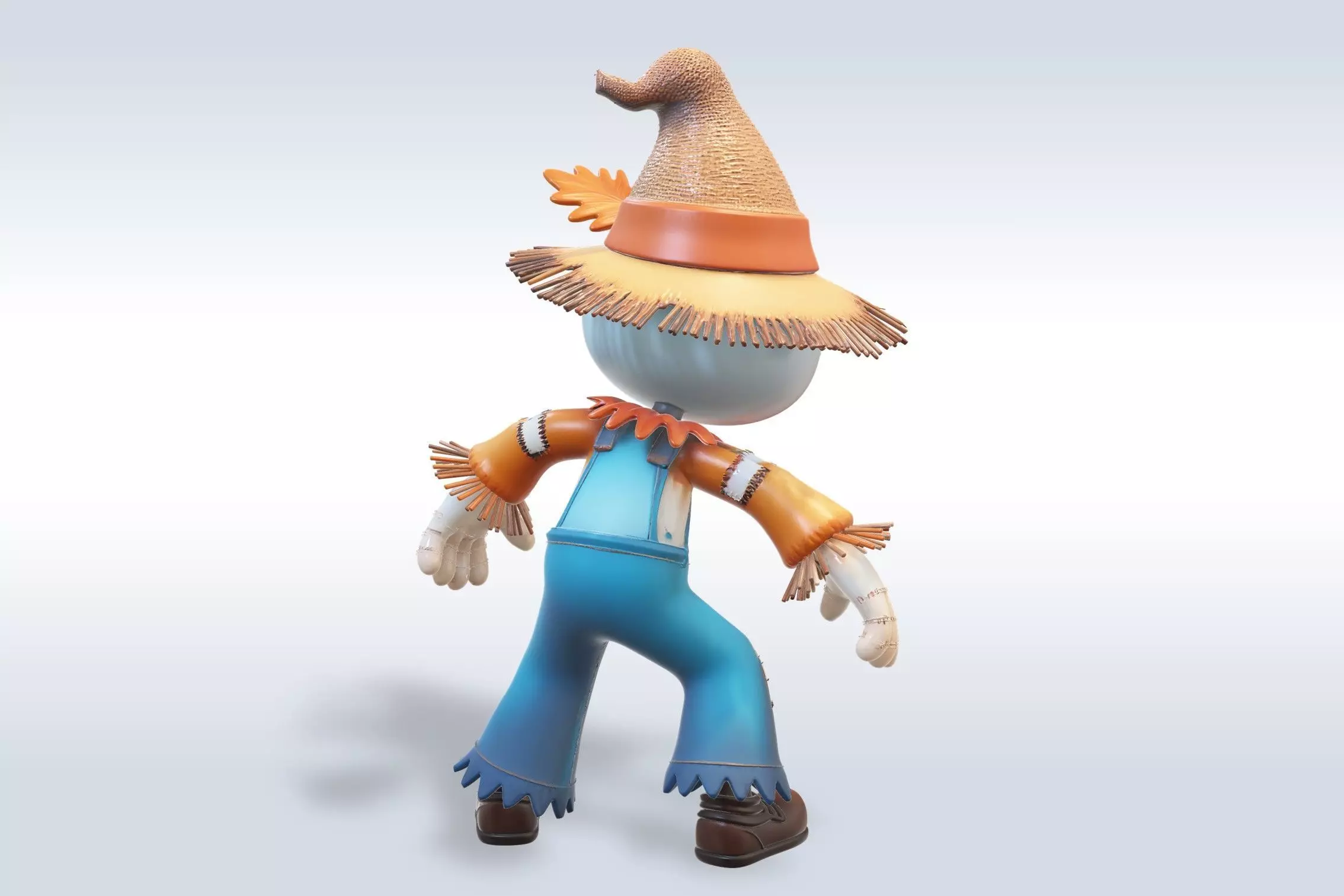 Scarecrow Character halloween  3D Model 3D model_4