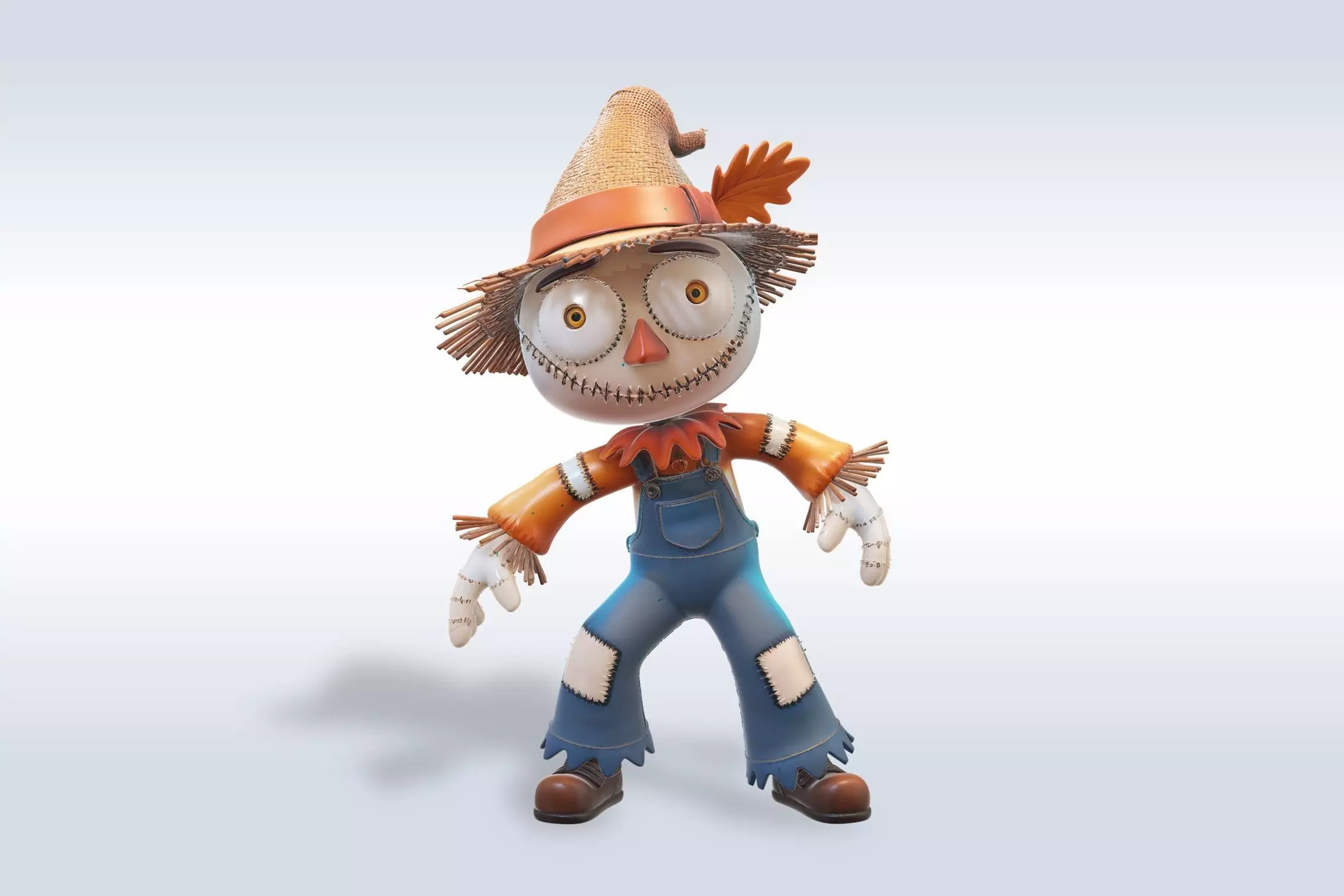 Scarecrow Character halloween  3D Model 3D model_0