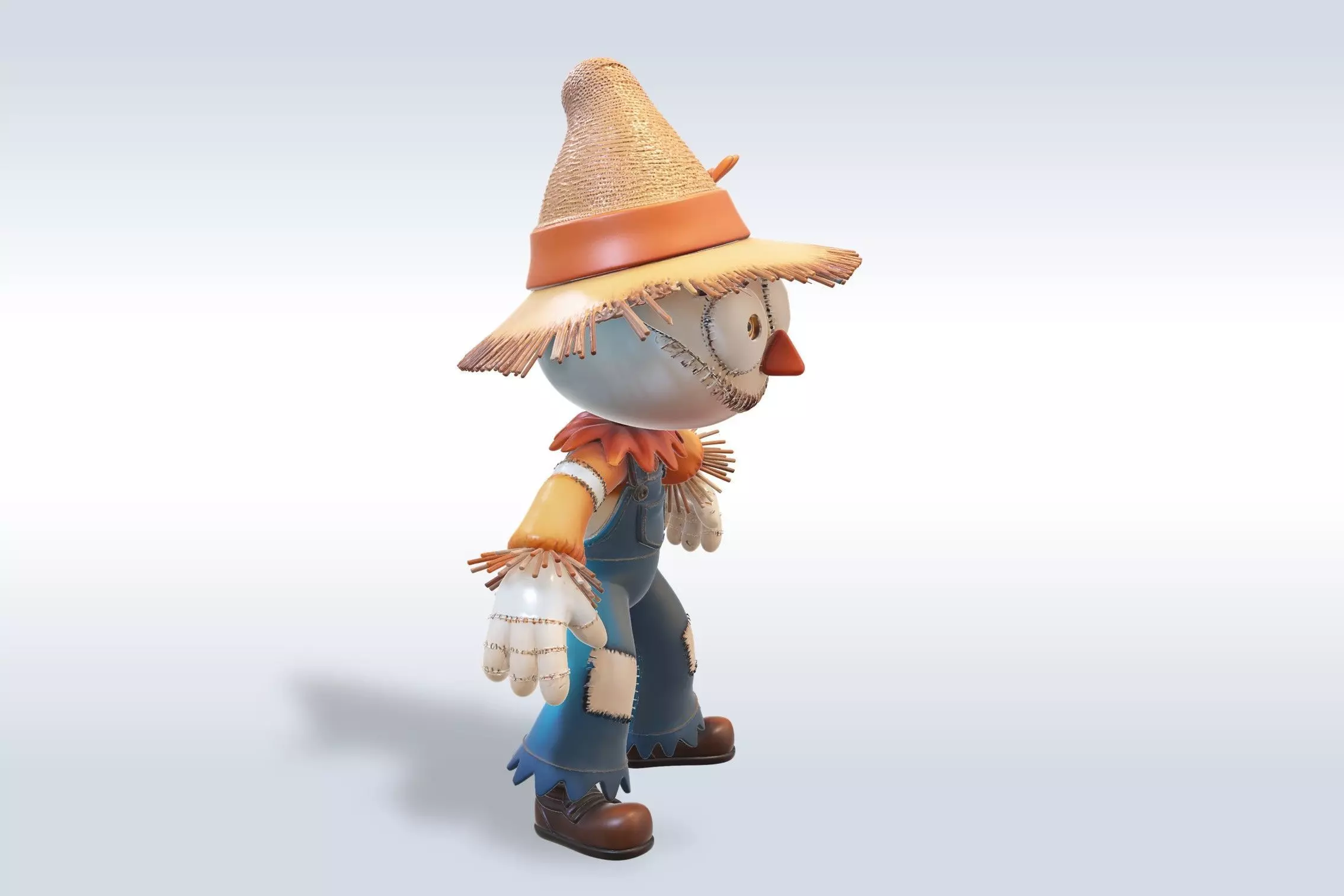 Scarecrow Character halloween  3D Model 3D model_1