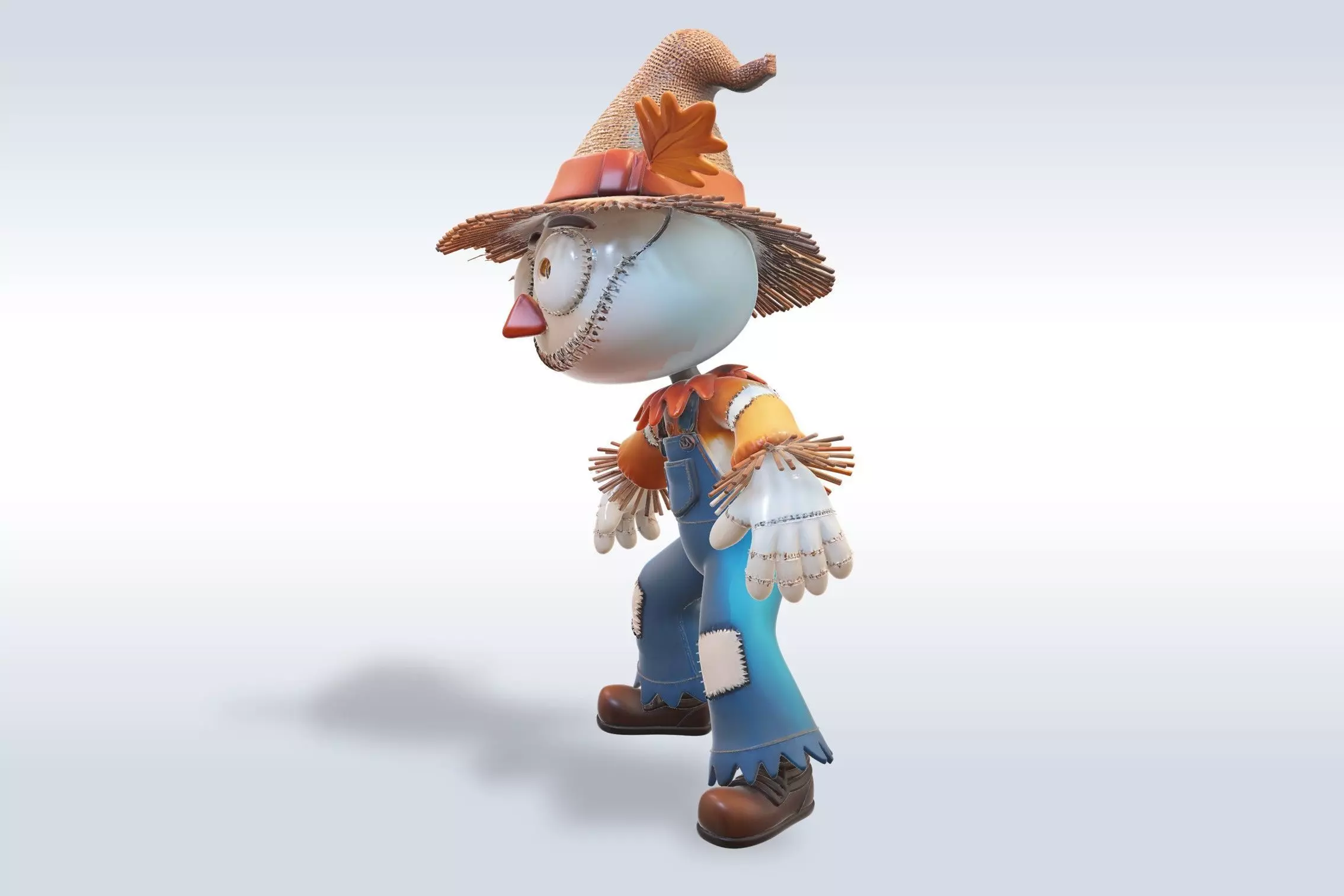 Scarecrow Character halloween  3D Model 3D model_2