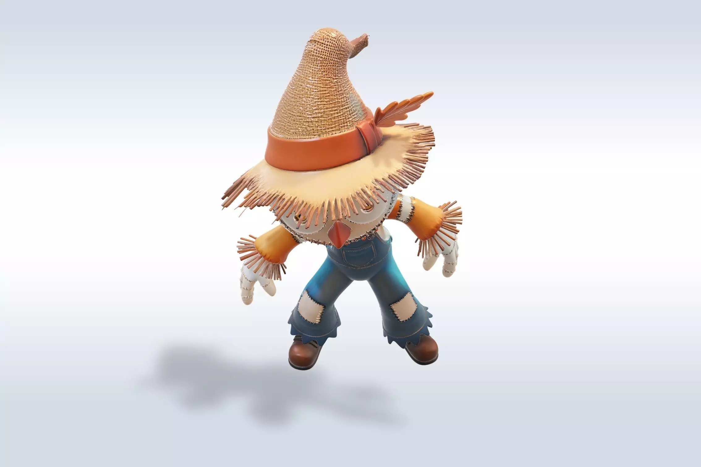 Scarecrow Character halloween  3D Model 3D model_3