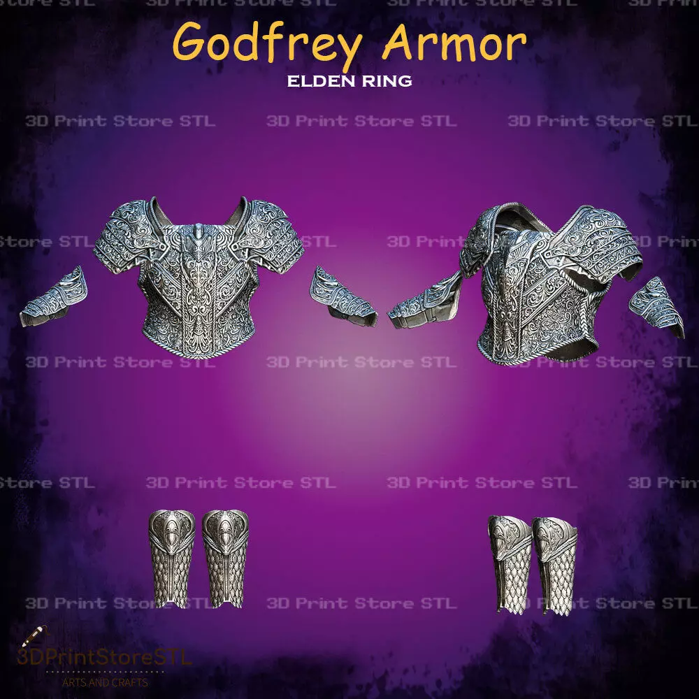 Godfrey Armor Cosplay Elden Ring - STL File 3D print model