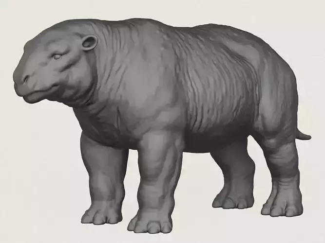 Dino Bull Print Ready 3D Model