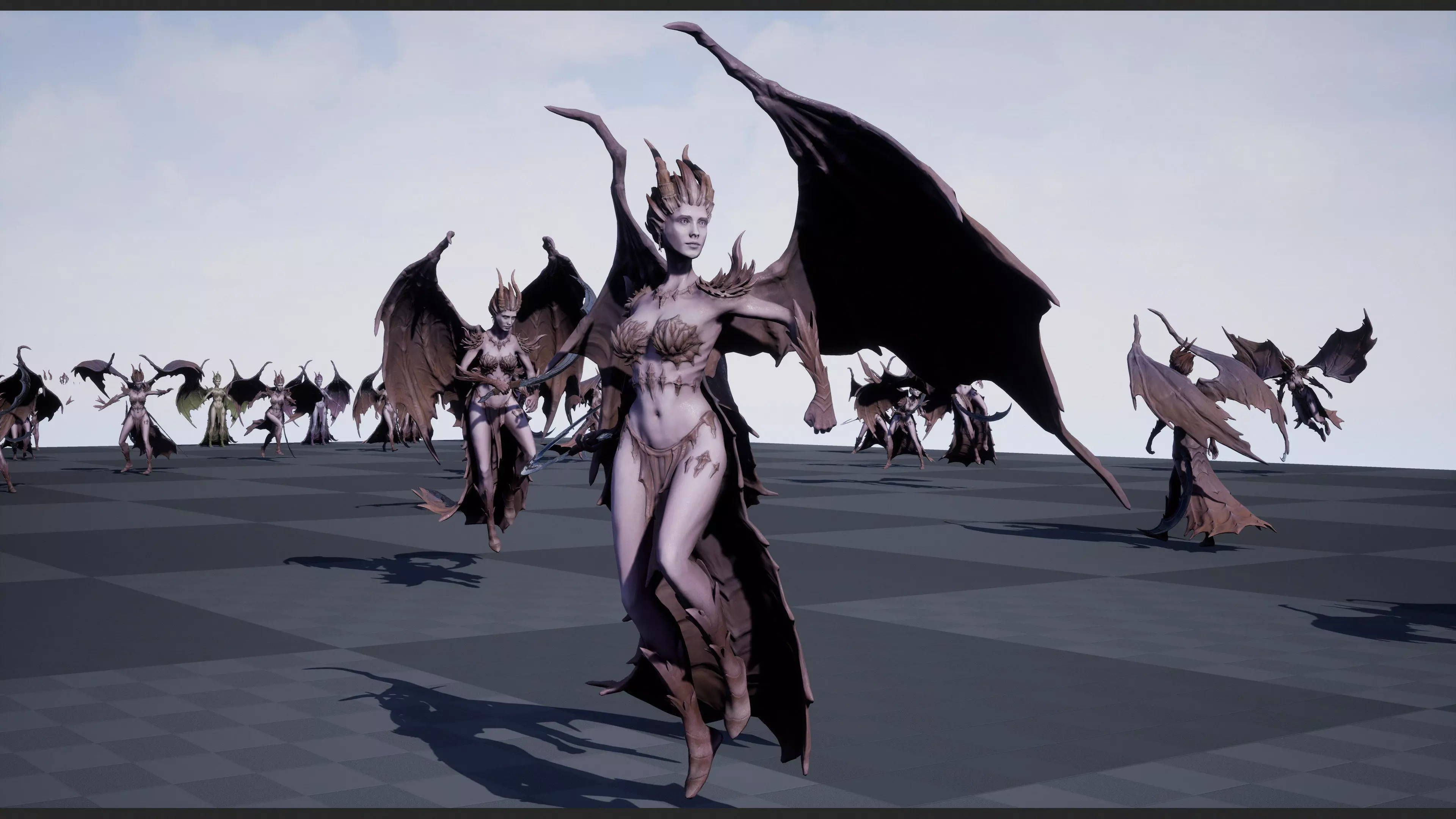 Demoness Low-poly 3D model_26