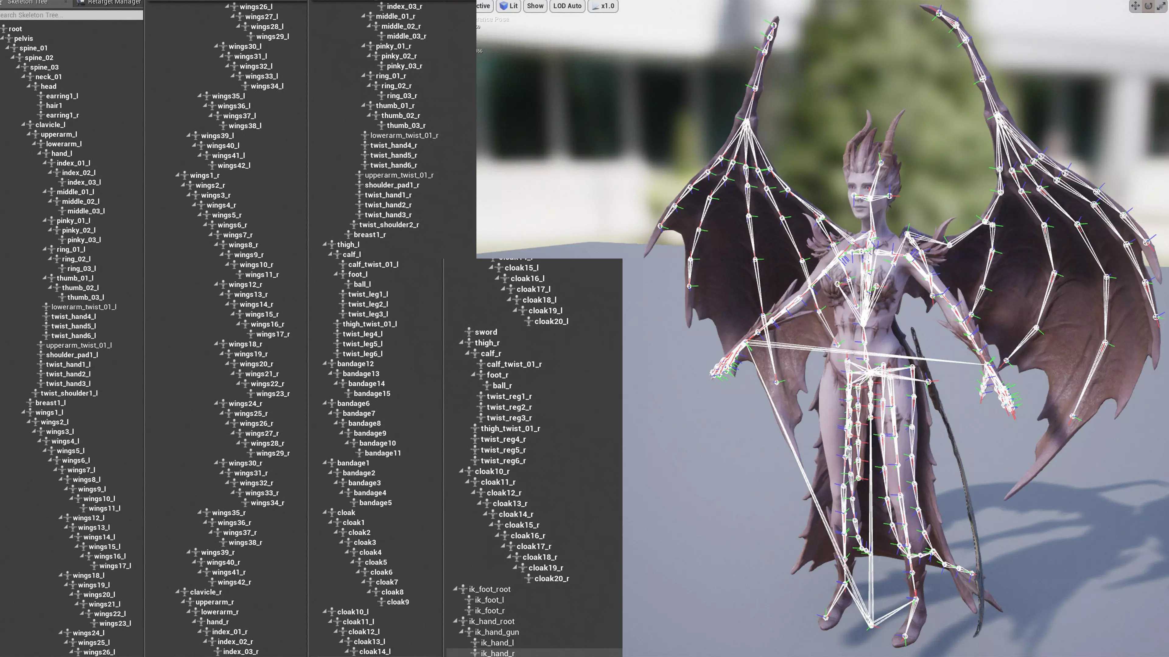 Demoness Low-poly 3D model_36