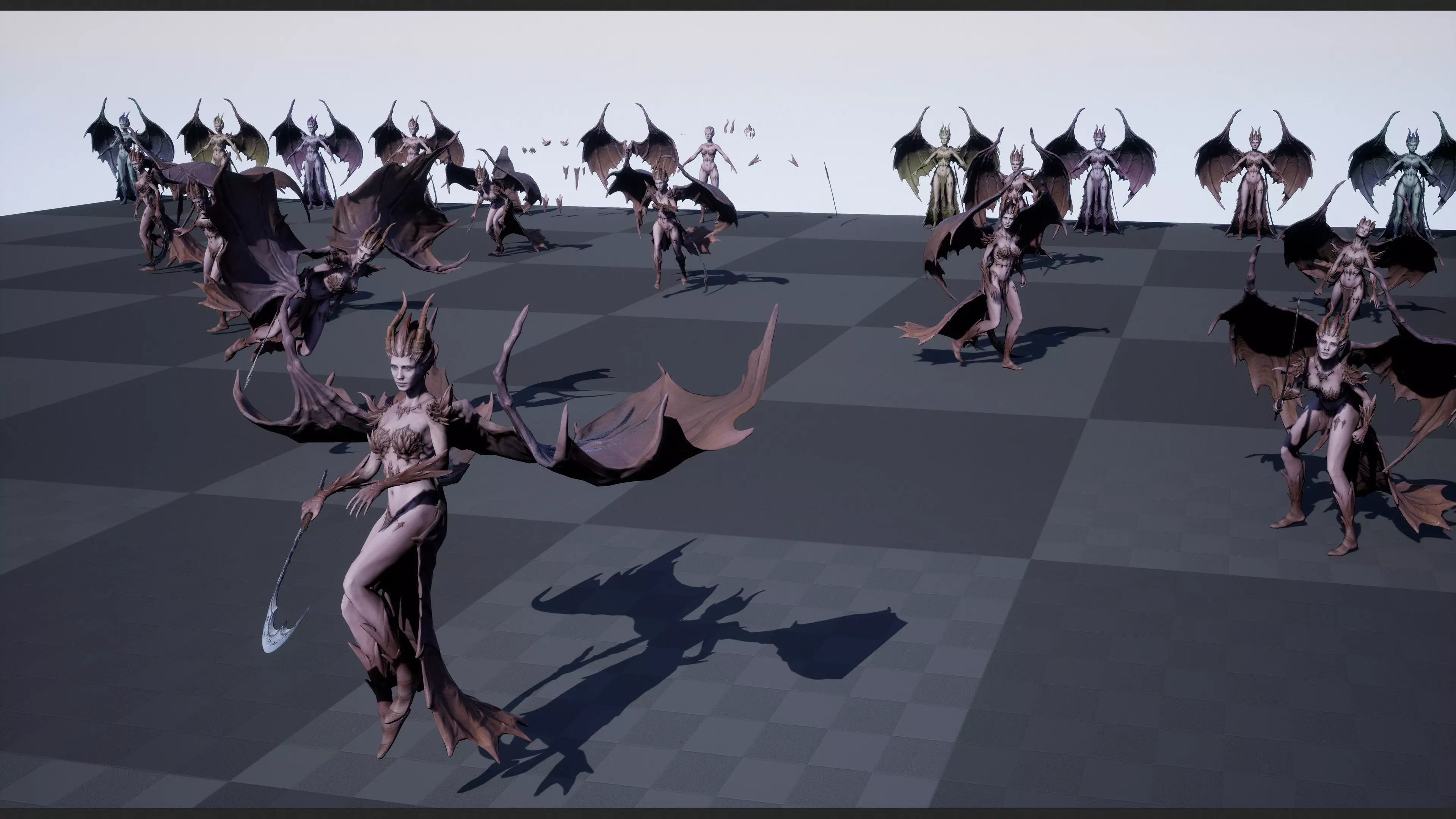 Demoness Low-poly 3D model_21