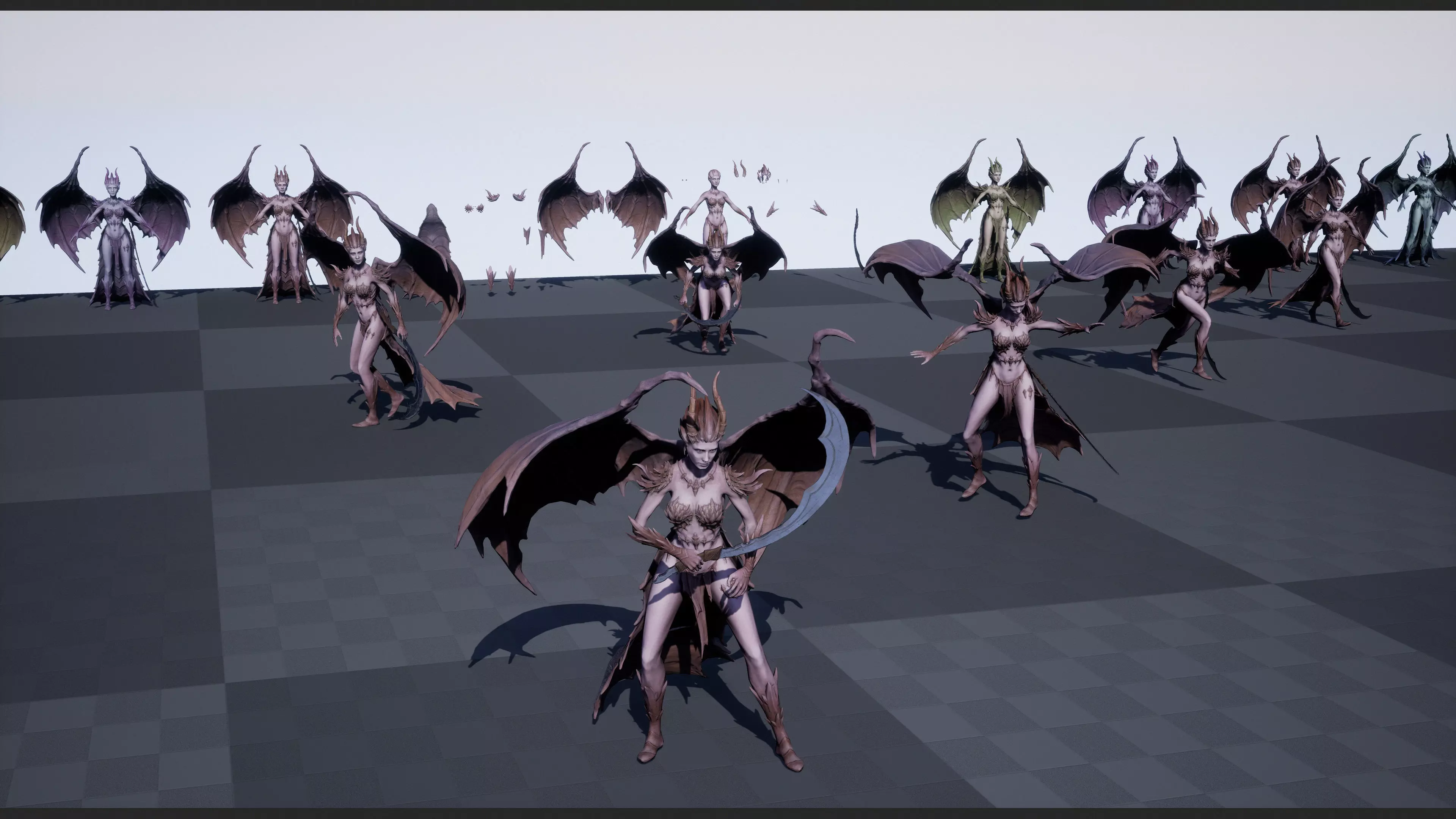 Demoness Low-poly 3D model_20