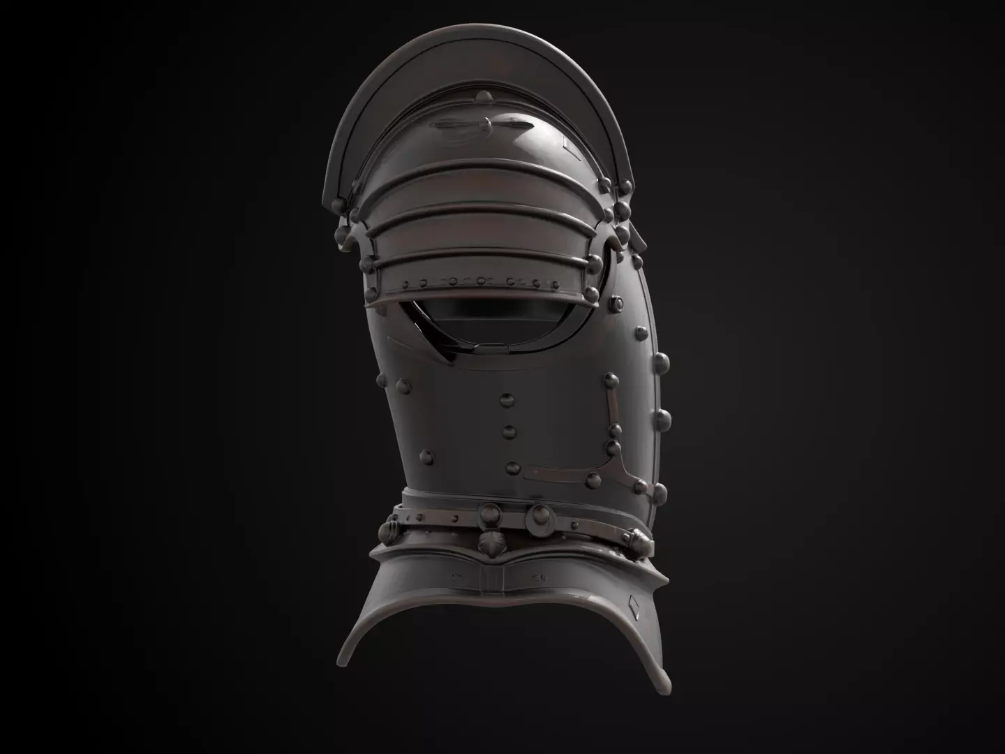 Stylized Medieval Armor - Gothic Plate 3D print model_3