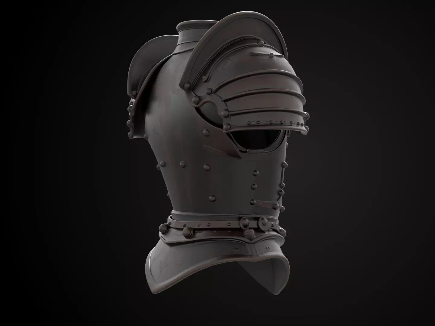 Stylized Medieval Armor - Gothic Plate 3D print model_4