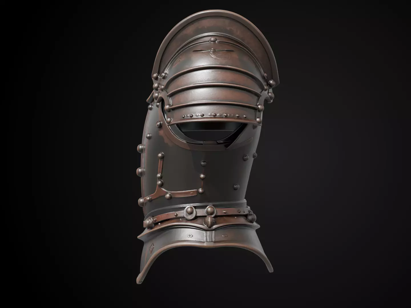 Stylized Medieval Armor - Gothic Plate 3D print model_9