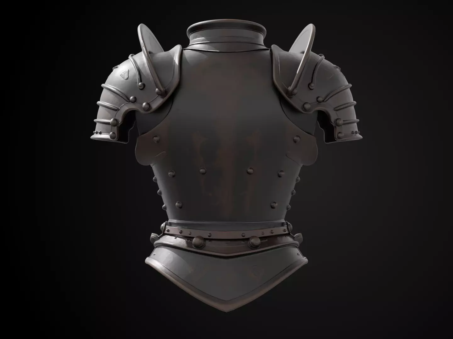 Stylized Medieval Armor - Gothic Plate 3D print model_6