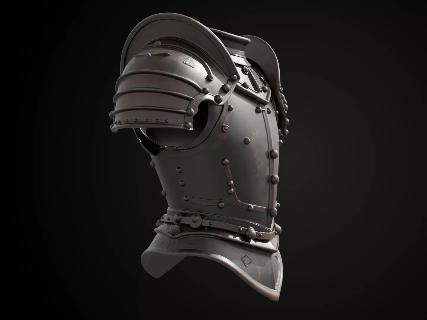 Stylized Medieval Armor - Gothic Plate 3D print model_2