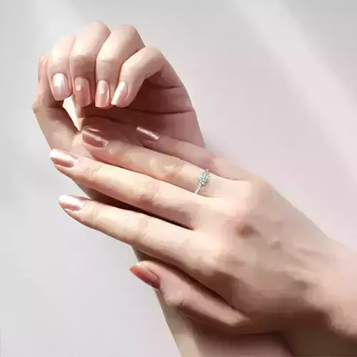 The AURORA Solitaire  Luxurious Diamond Cluster Engagement Ring