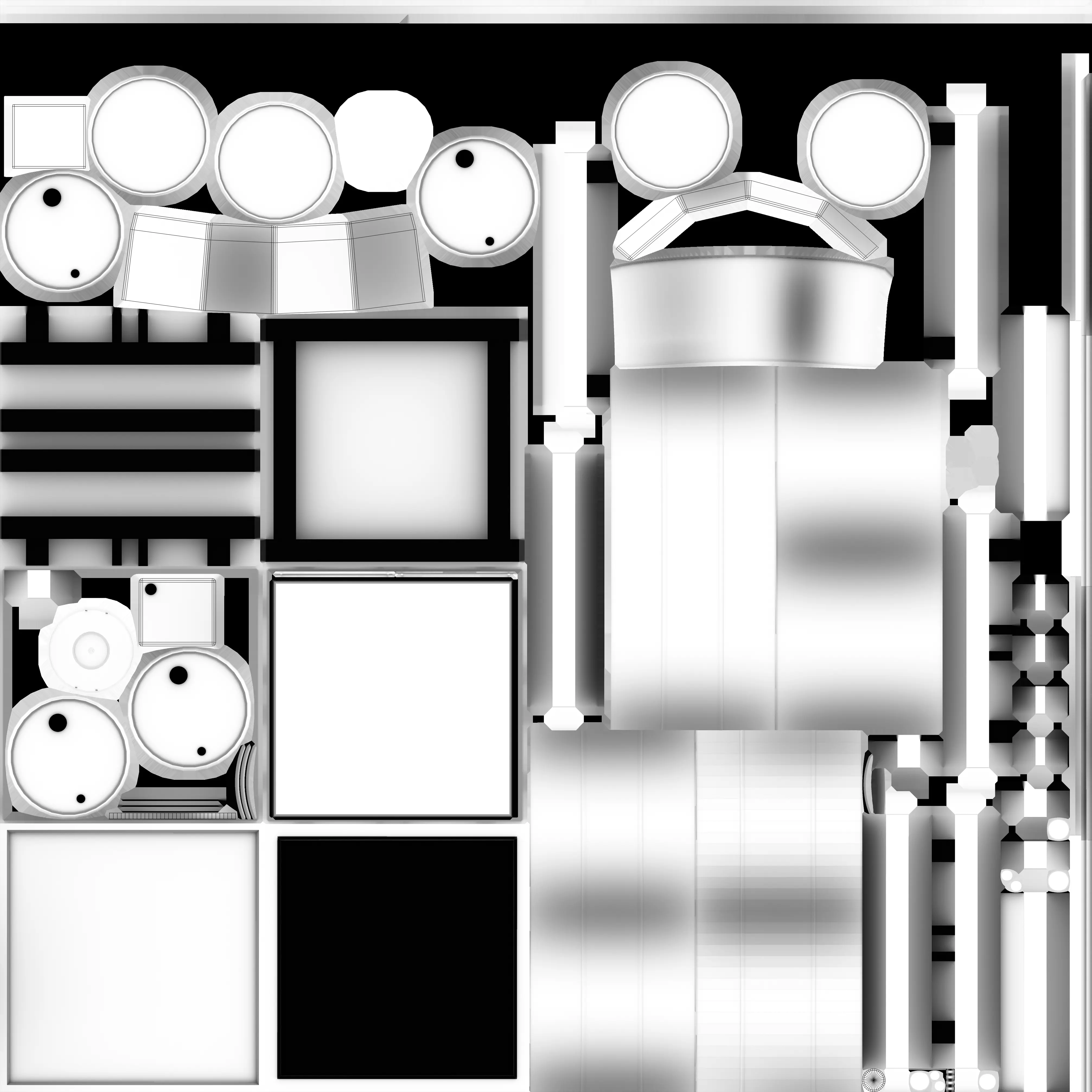 Square barrel 3D model_18