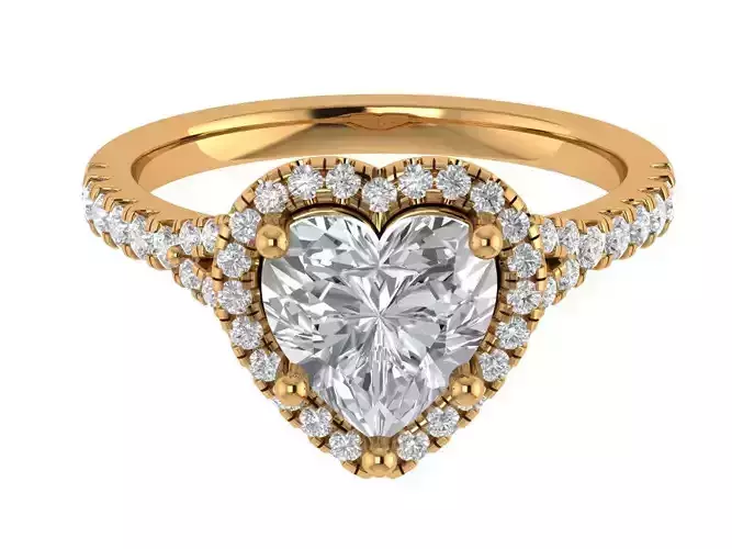 Heart Engagement Ring