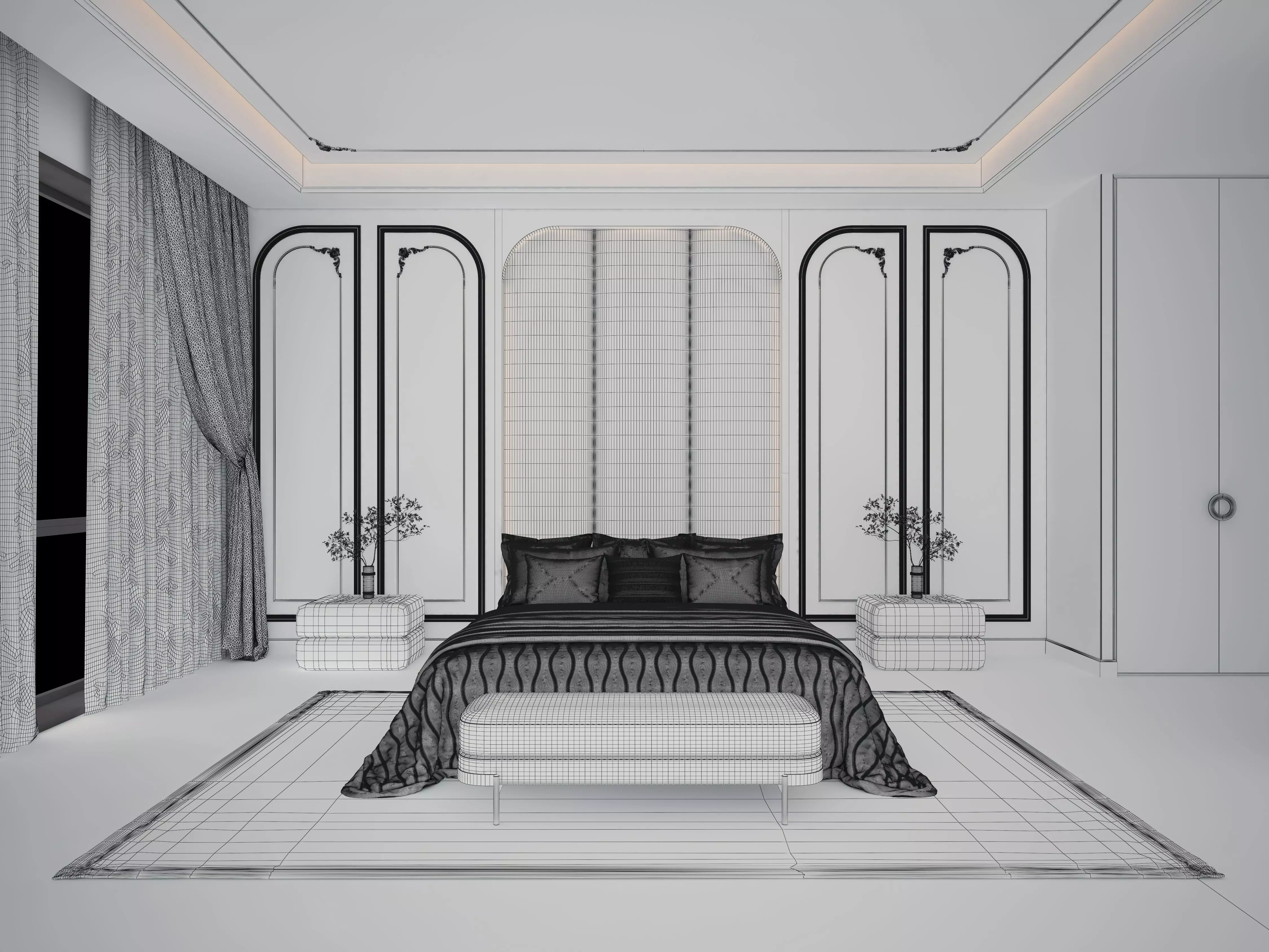 Bedroom 18 3D model_10