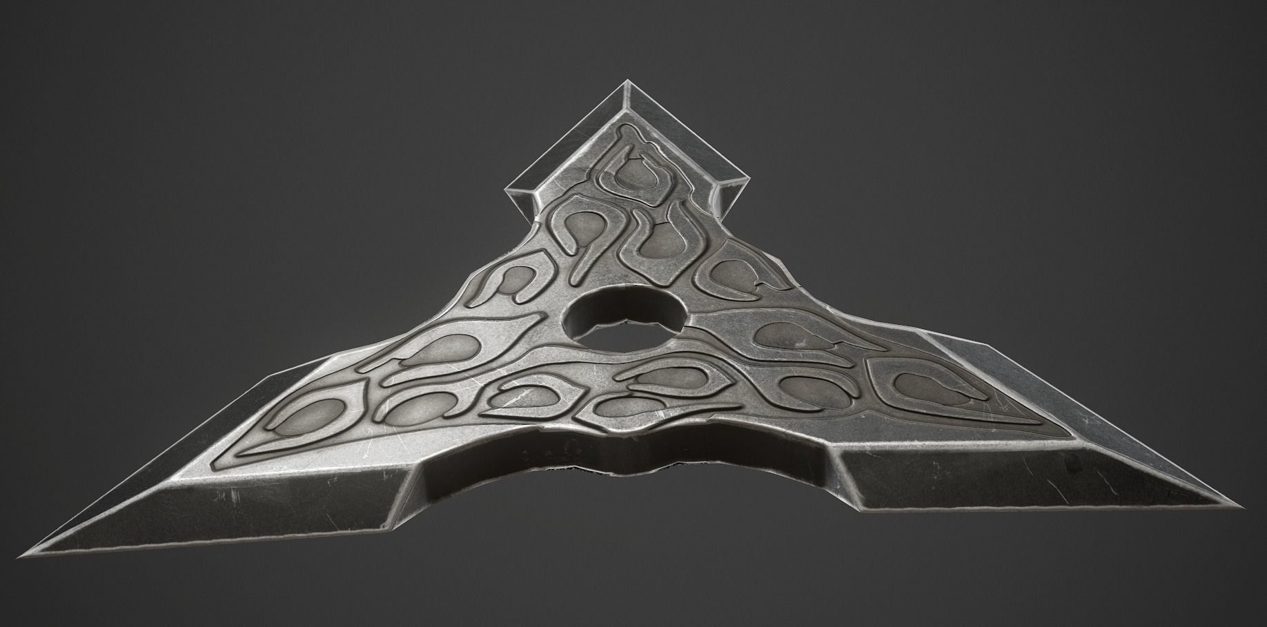 Shuriken Game Model - Textures Low-poly 3D model_4