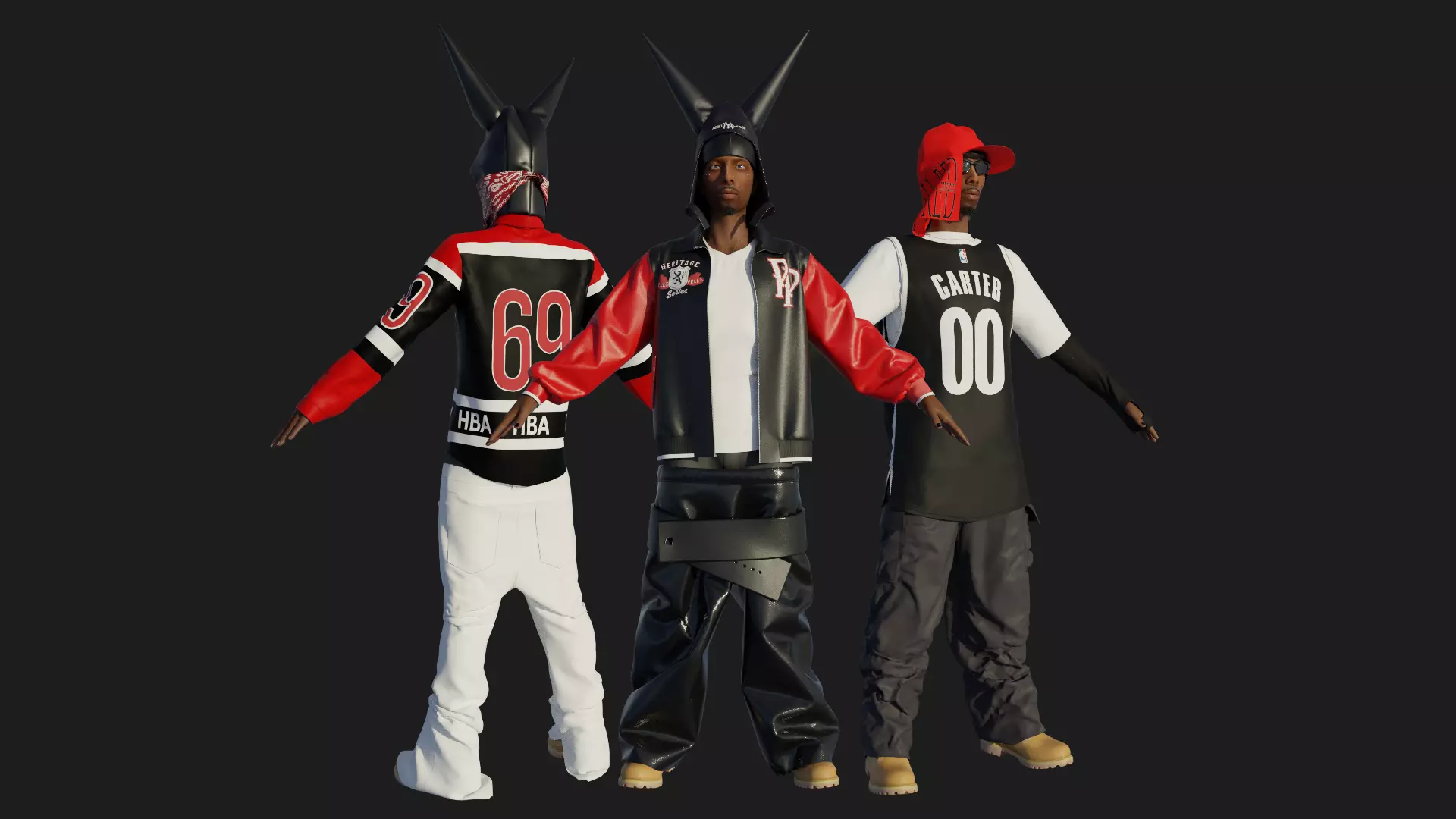 Playboi Carti 3D Model Bundle Fully Rigged with MD Project Files 3D model_0