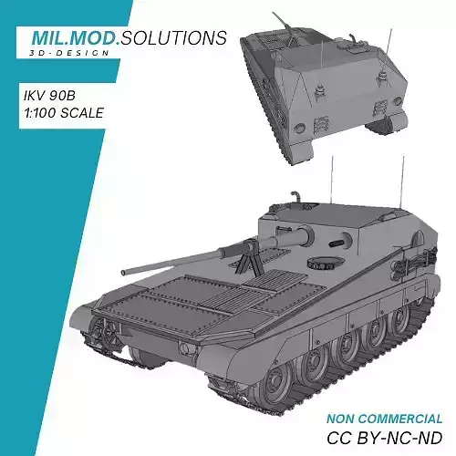 Infanterikanonvagn IKV 90B Tabletop Foersvarsmakten NATO