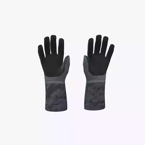 Heat resistance gloves 3D model