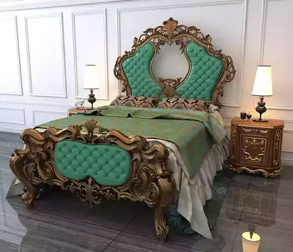 Classic European Style Bed Set