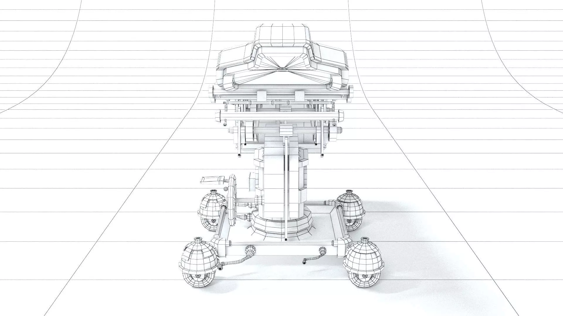 laos Hospital Bed 3D model_8