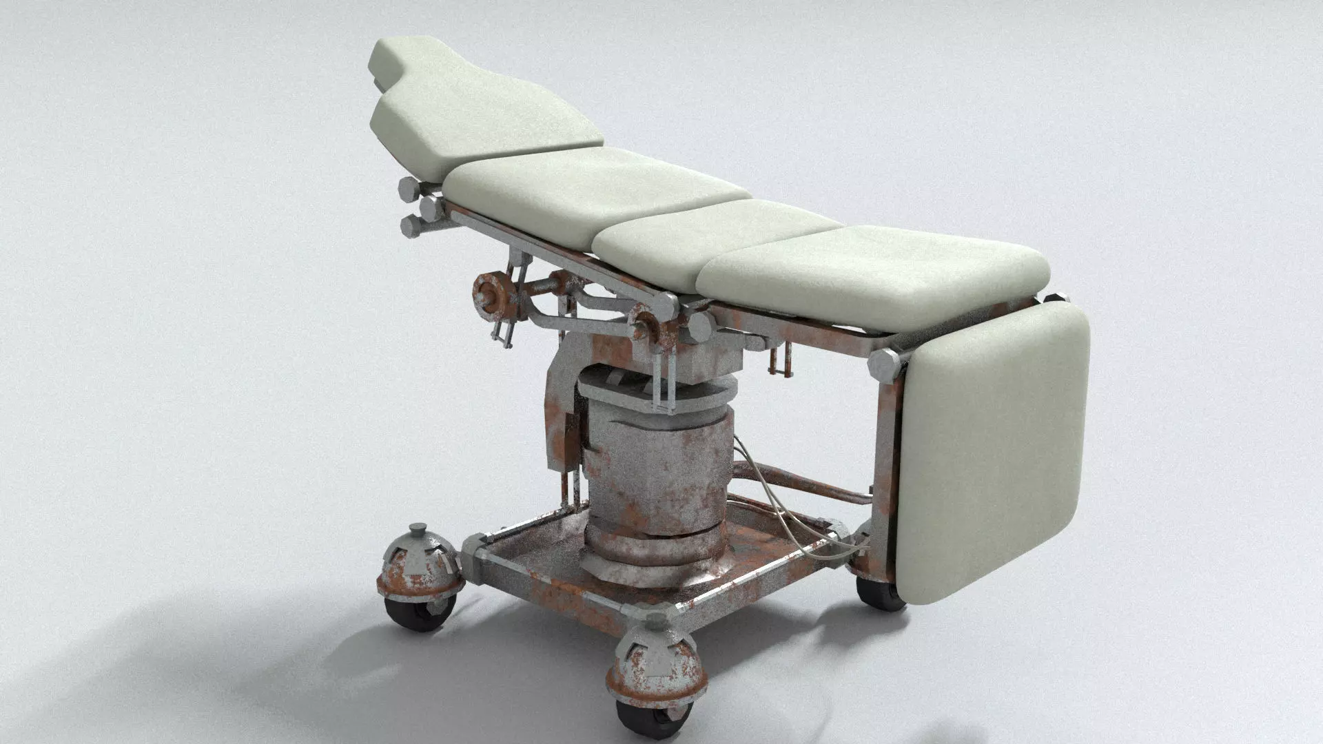 laos Hospital Bed 3D model_4