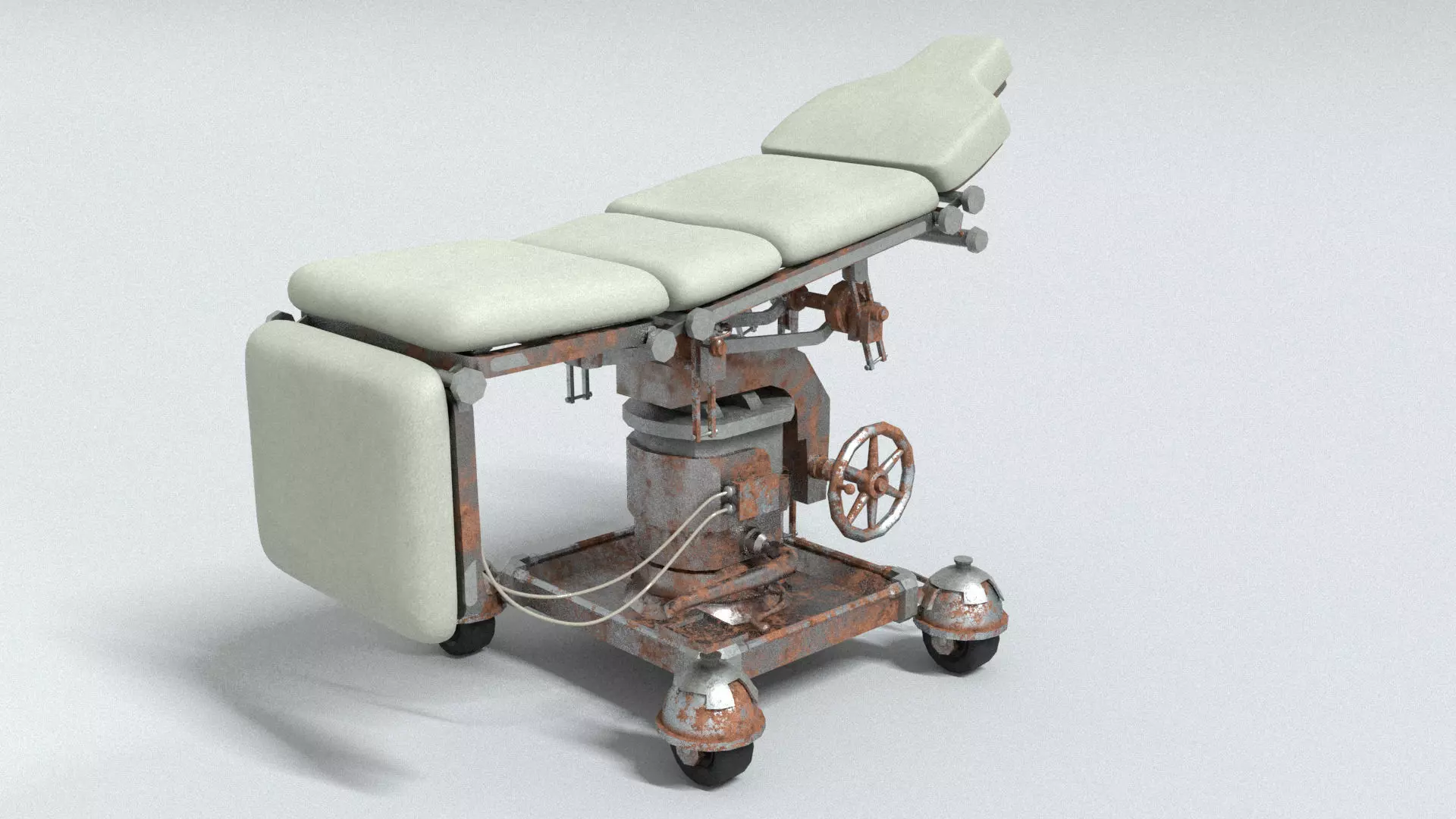 laos Hospital Bed 3D model_2
