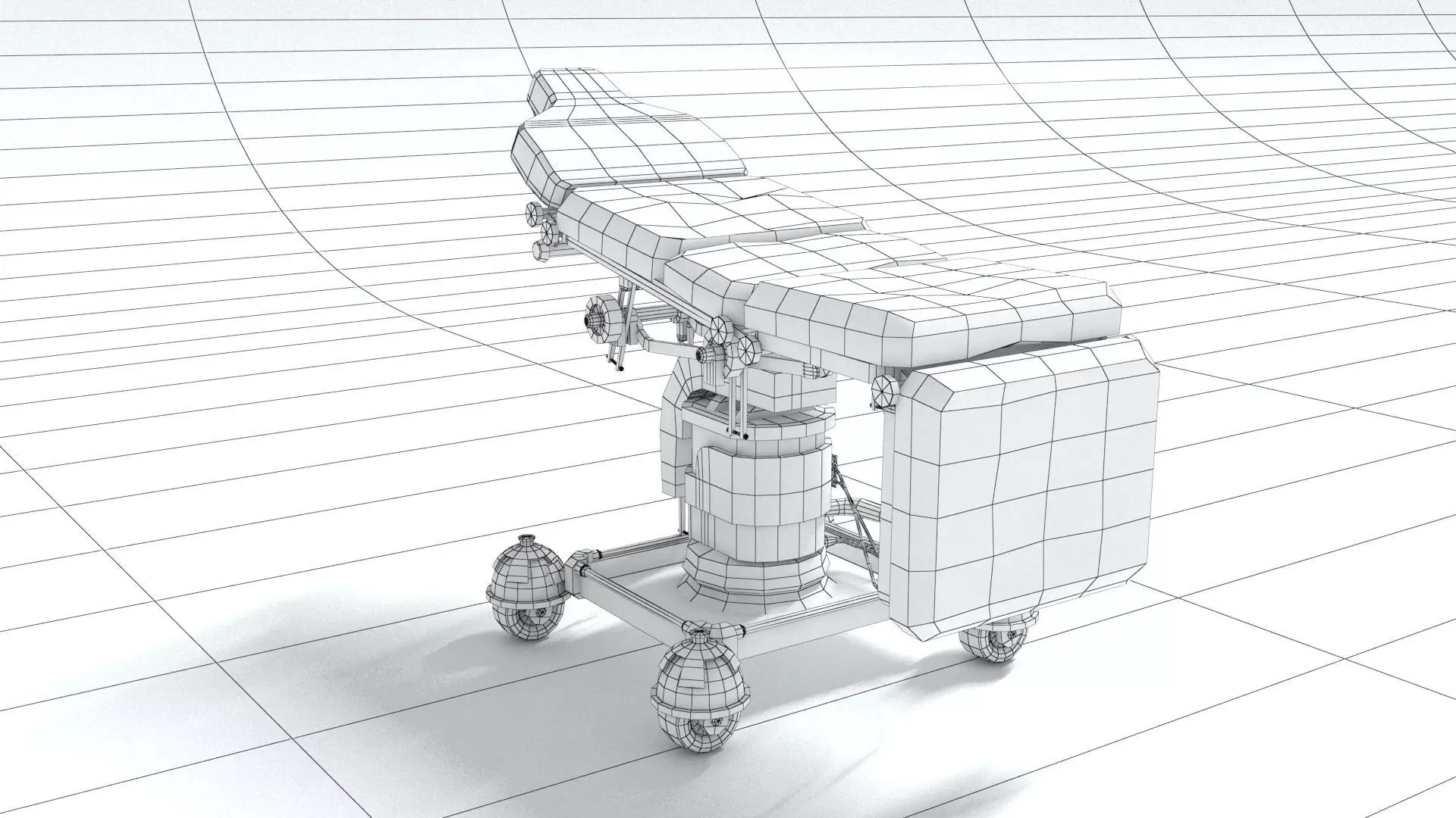 laos Hospital Bed 3D model_6