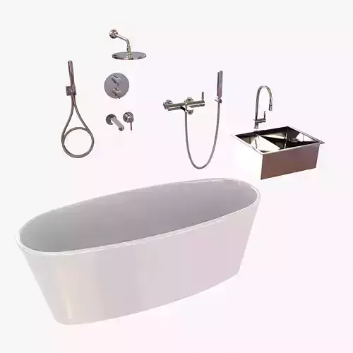 Plumbing fixtures set