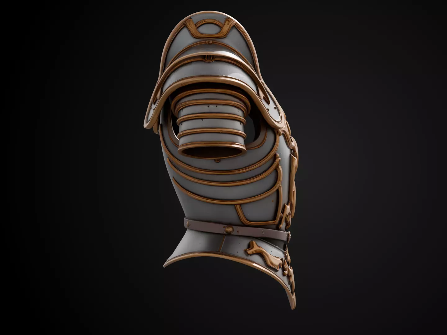 Stylized Medieval Armor - Noble Knight 3D print model_3