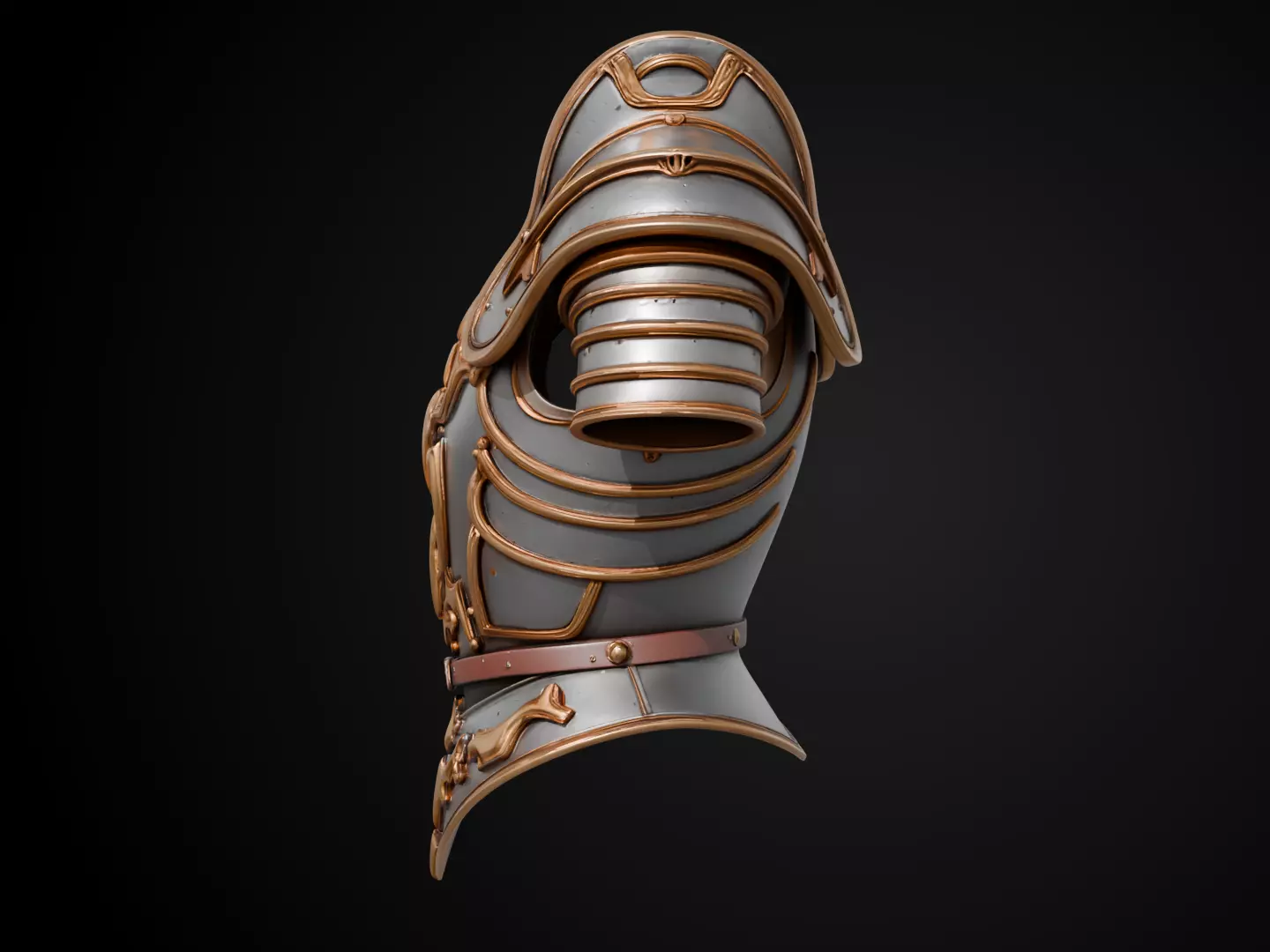 Stylized Medieval Armor - Noble Knight 3D print model_9