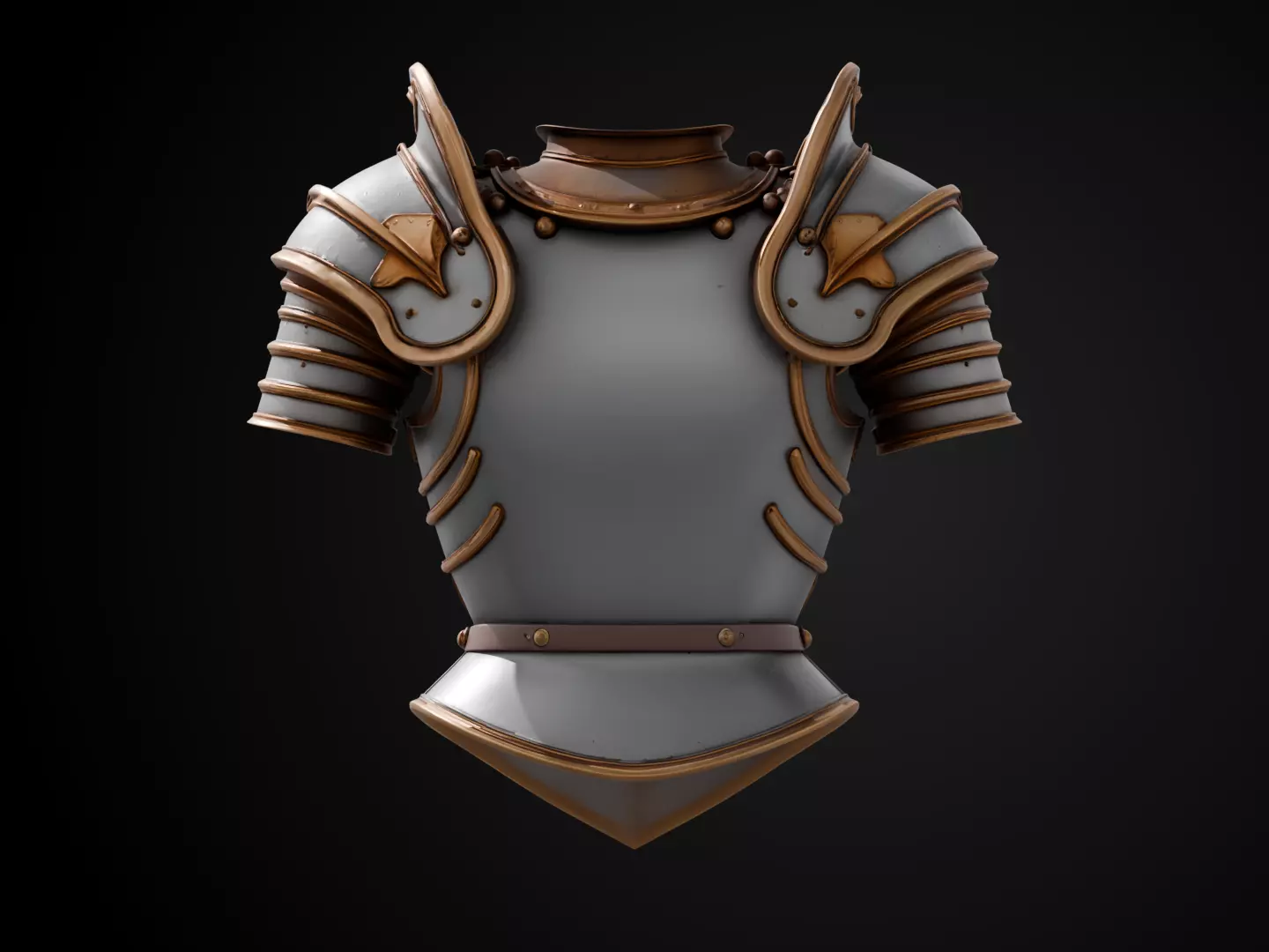 Stylized Medieval Armor - Noble Knight 3D print model_6