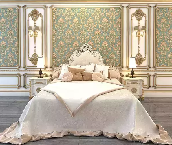 Classic European Style Bed Set 4
