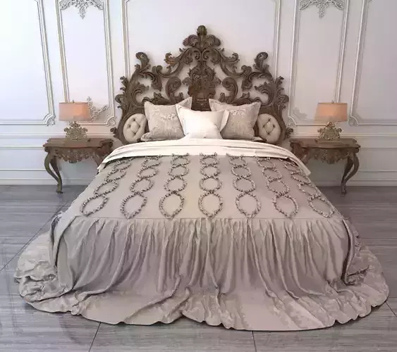 Classic European Style Bed Set 5
