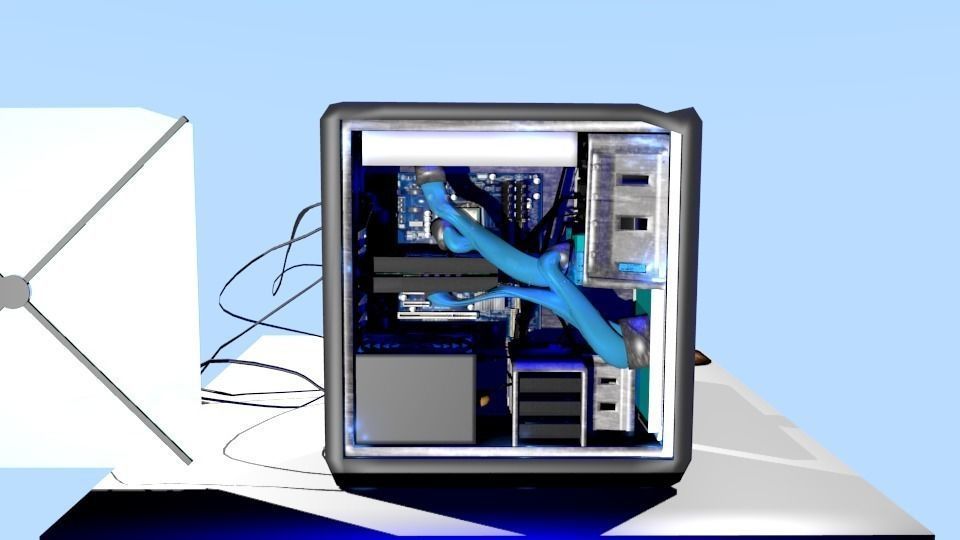 Hard disk caviar black Low-poly 3D model_4