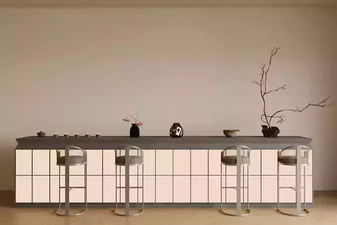 Illuminated island counter