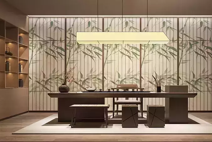 Chinese - style tea room