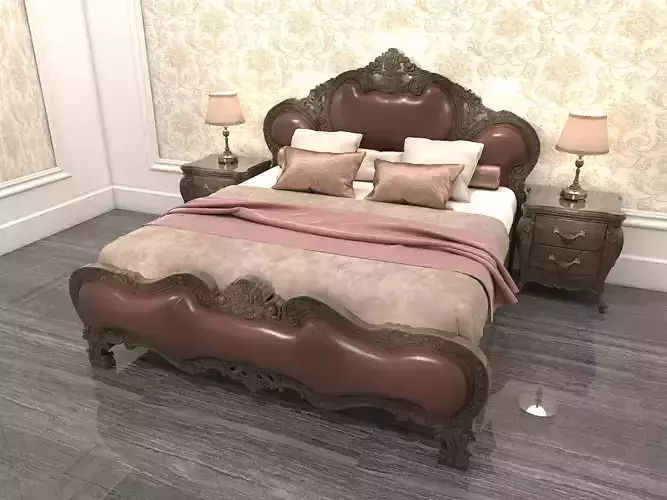 Classic European Style Bed Set 9