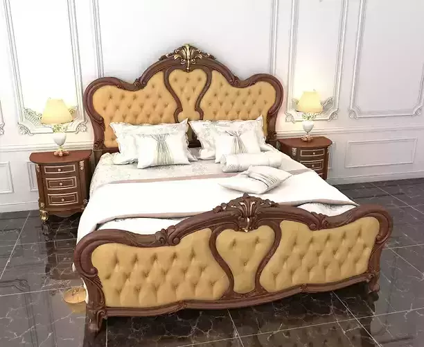 Classic European Style Bed Set 10